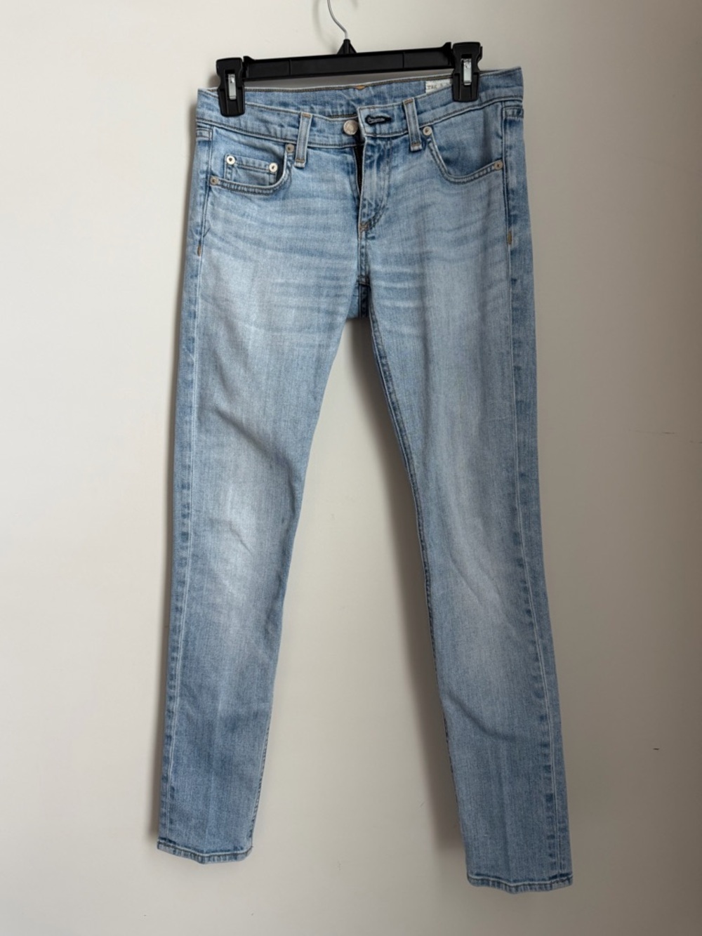 Rag & Bone The Dre Jeans Women’s Size 24 Light Wash Skinny Stretch Denim - Picture 2 of 12